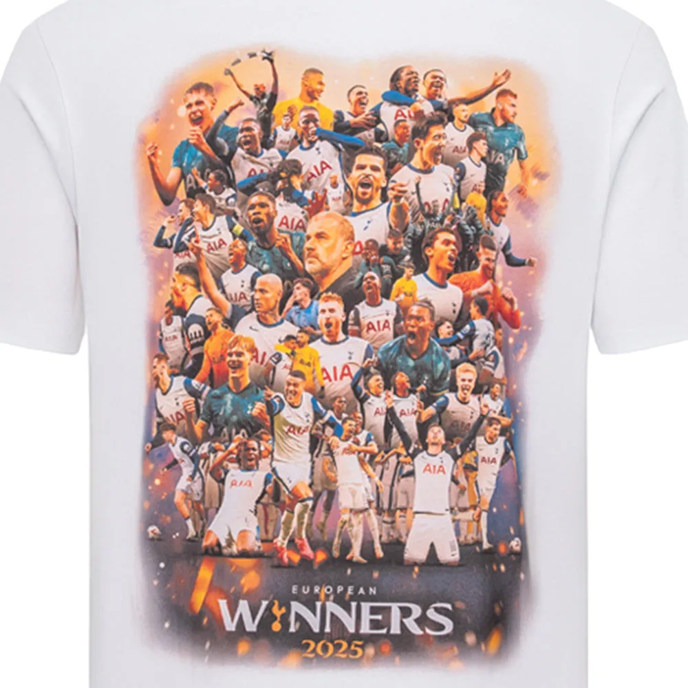 SPURS European Winners 2025 Graphic Men T-Shirt White - SP699AP576ENTH