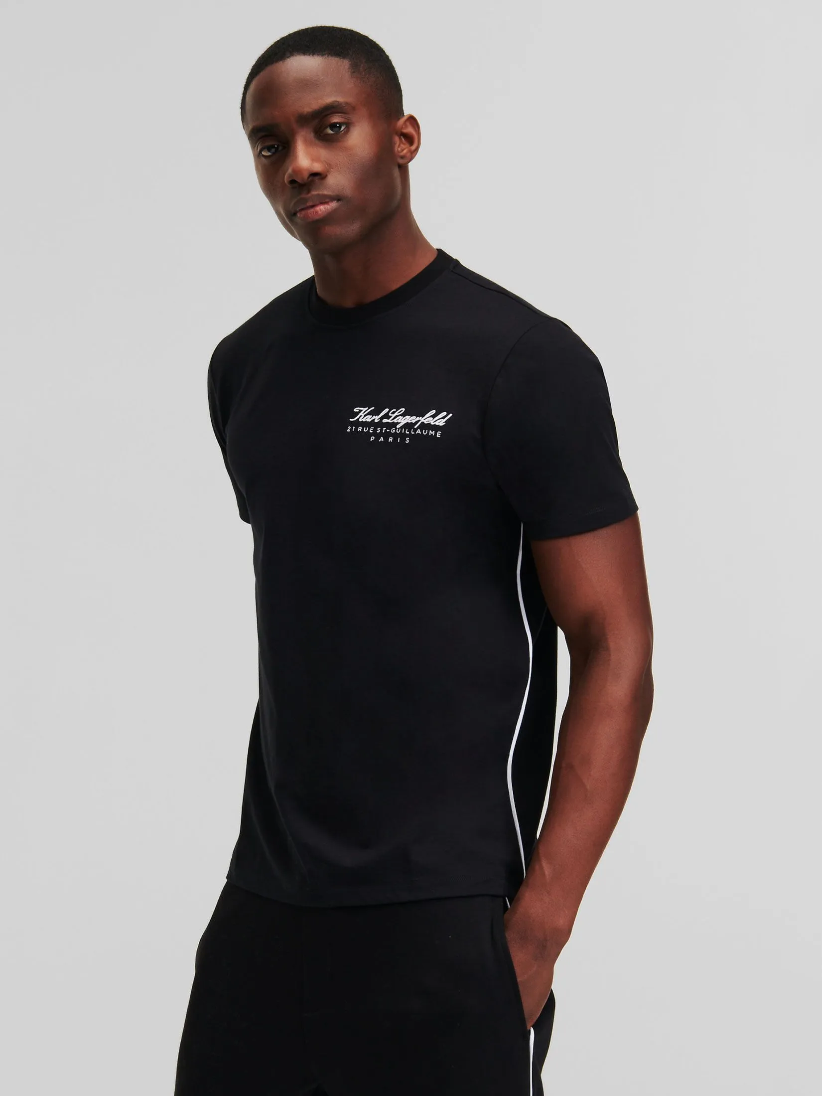 KARL LAGERFELD HOTEL KARL T-SHIRT BLACK