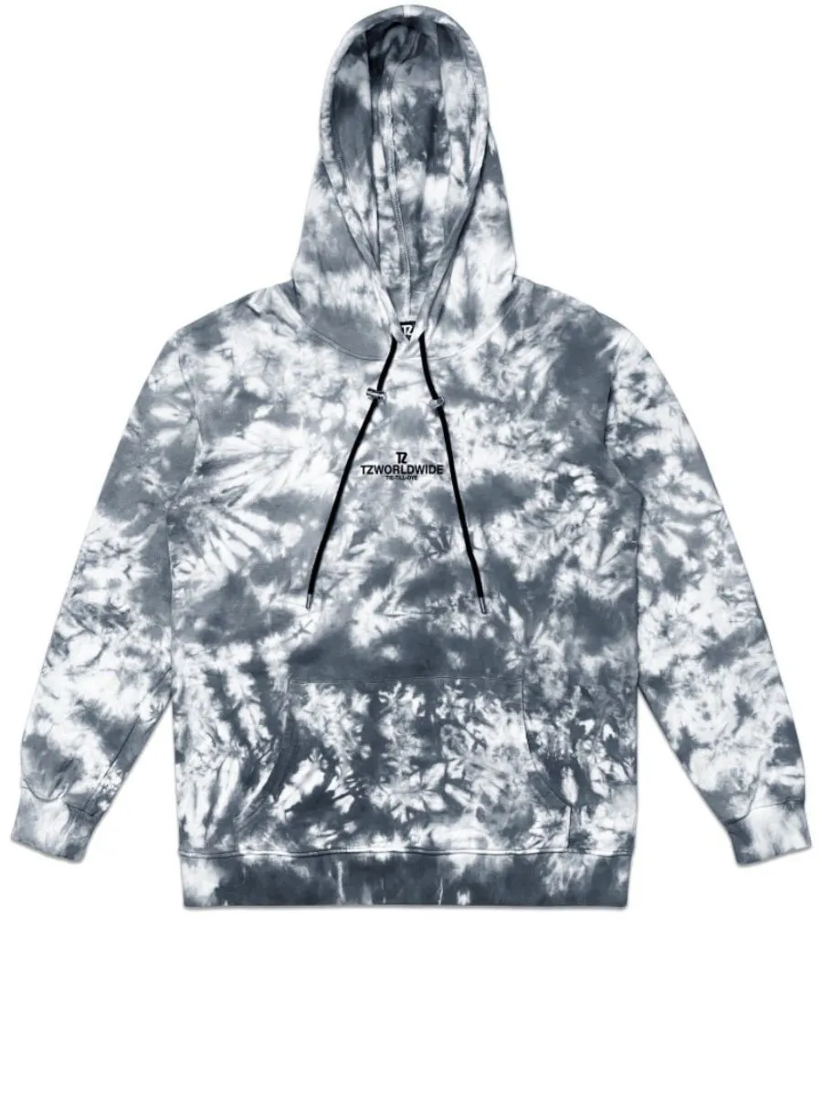 TZ WORLDWIDE Men HOODIE TZ TIE-TILL-DYE HOODIE - GREY