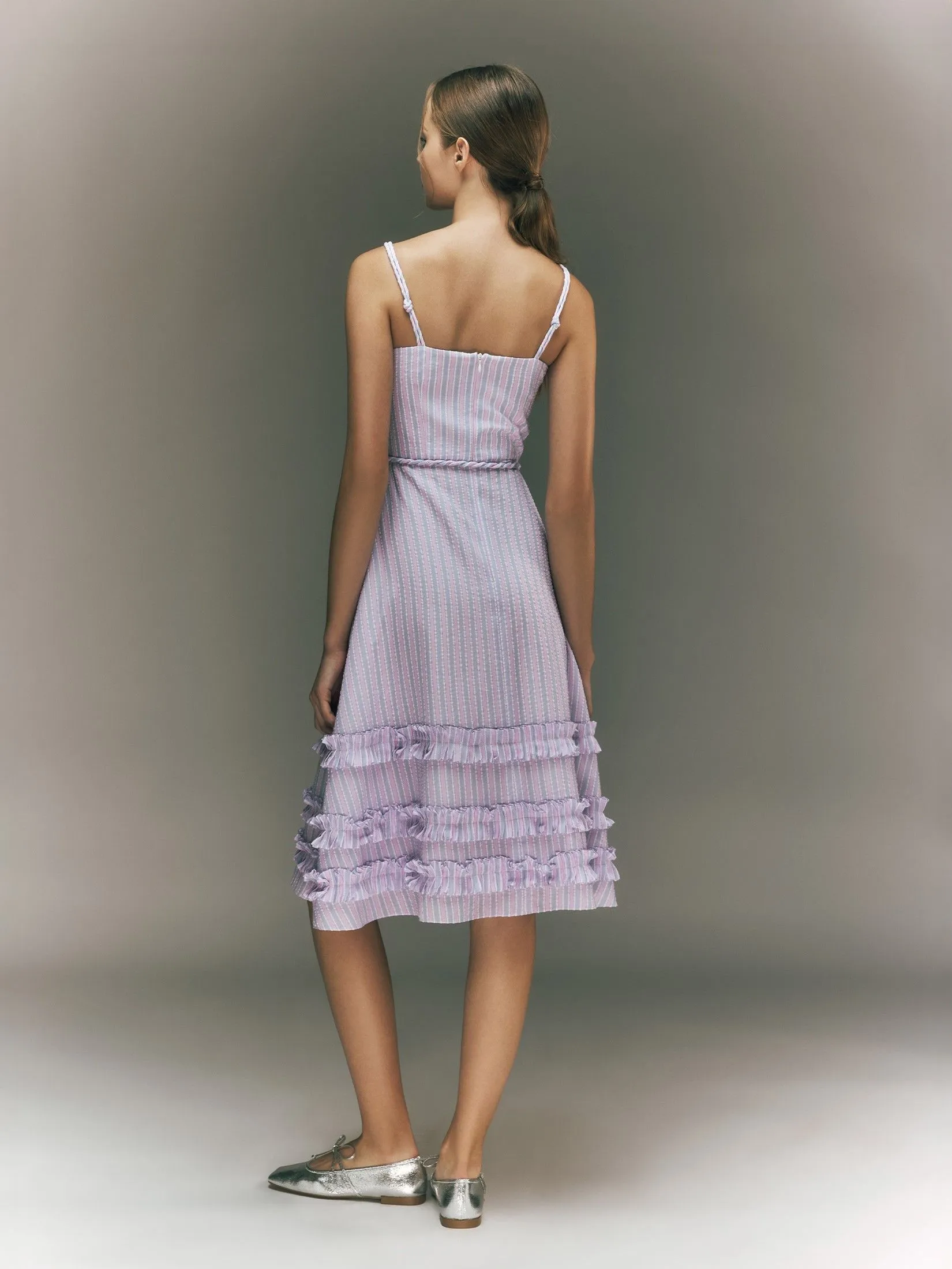 ASV ( PF24 )Leylani Flared Women Dress Pink