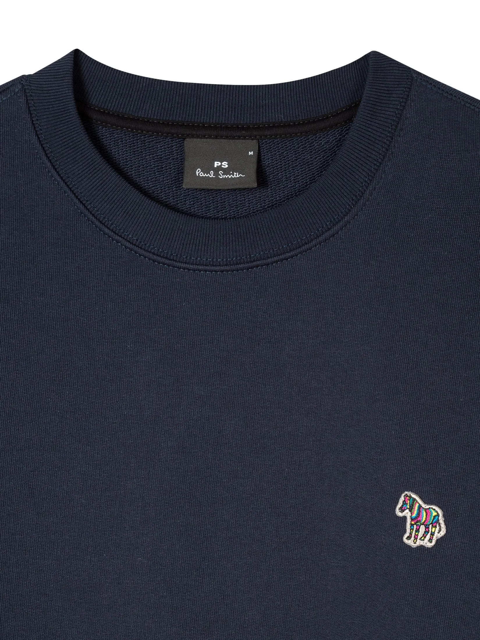 PAUL SMITH Sweatshirts Mens M2R-027R-KZEBRA-49 Mens Reg Fit Sweatshirt Zebra Very Dark Navy