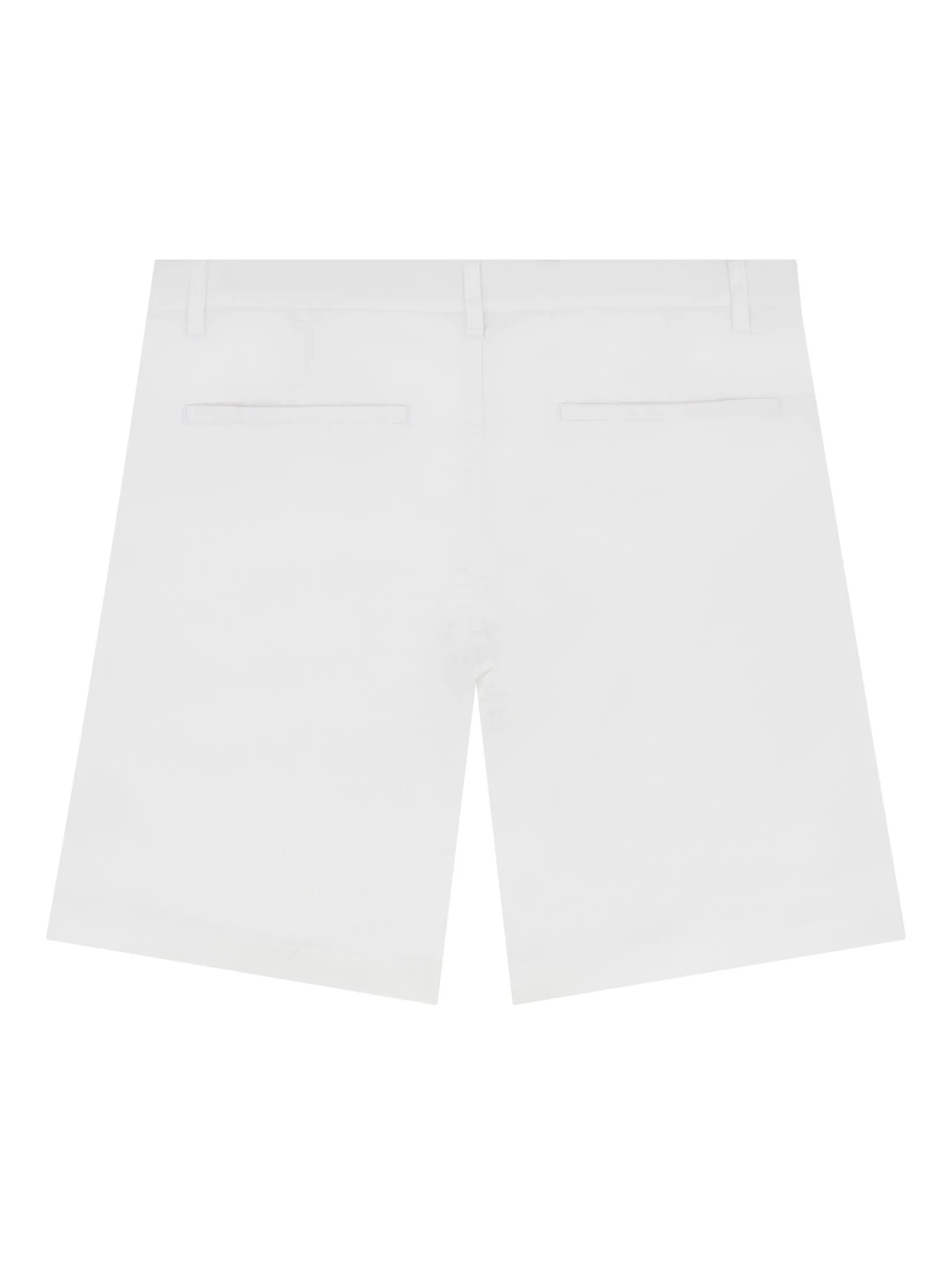 GIORDANO Men's Slim Taper Bermuda Shorts (180° Elastic Waist)  Signature White