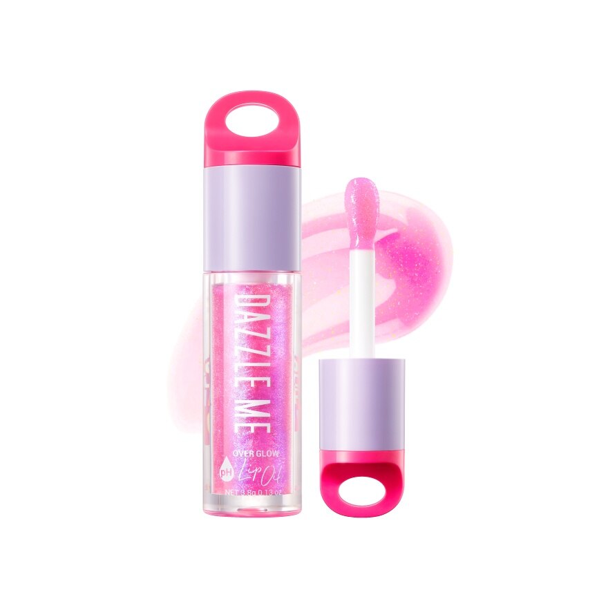 Dazzle Me Over Glow pH Lip Oil 3.8g. Pink With Glitter - Pink With Glitter