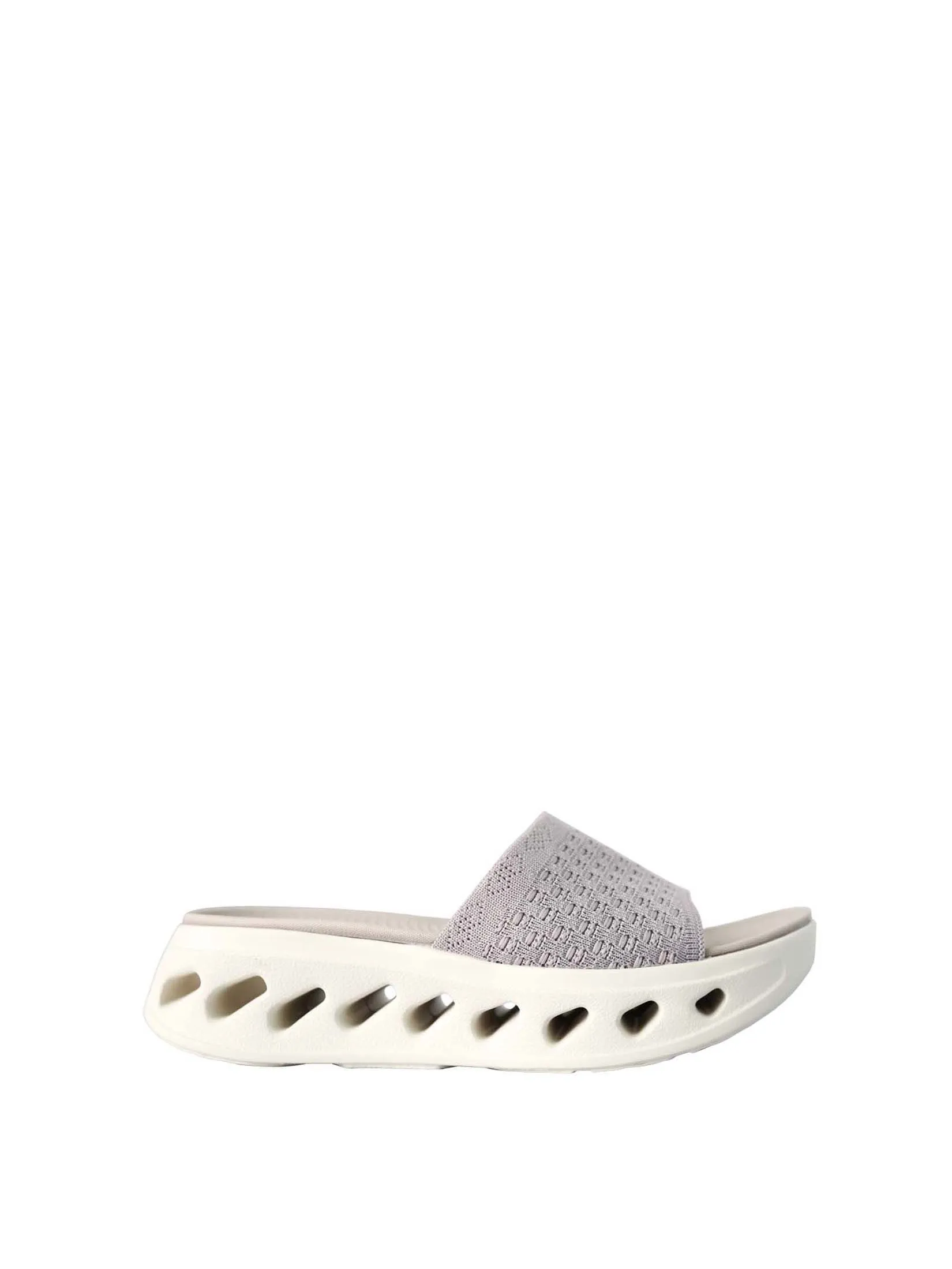 VILLAINS SF FIORA Women's Platform Flat Sandals SILVER