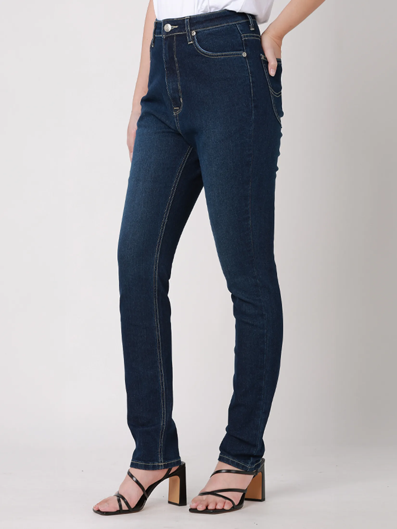 LEE Women s Jeans Mid Skinny Fit Mid Indigo