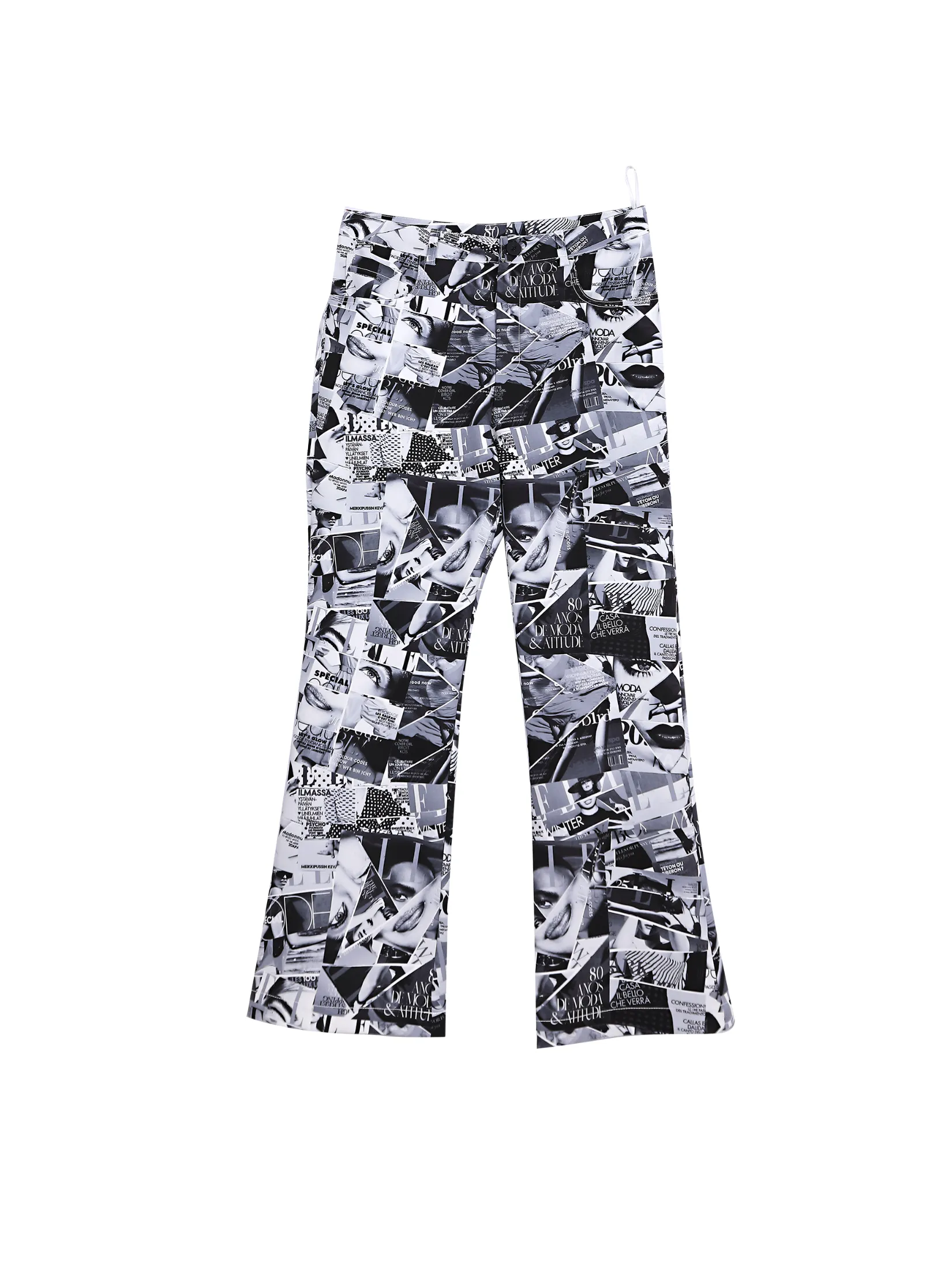 ELLE Women's Printed Flared Pants Polyester Fit & Flare Silhouette Model W3L713 | ELLE 80 YEARS LIMITED EDITION
