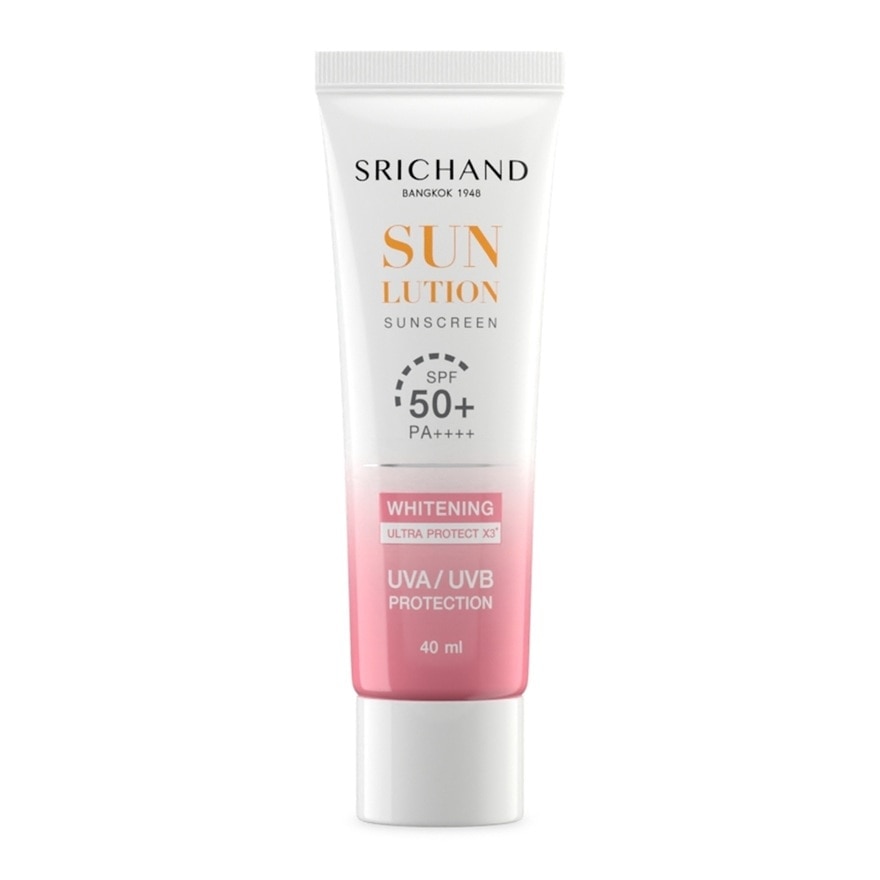 Srichand Sunlution Skin Whitening Sunscreen SPF50+ PA++++ 40ml.