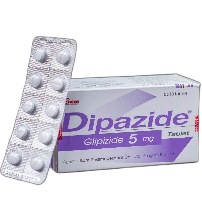 Препарат Dipazide (глипизид 5 мг) от диабета 2 типа и для контроля сахара в крови