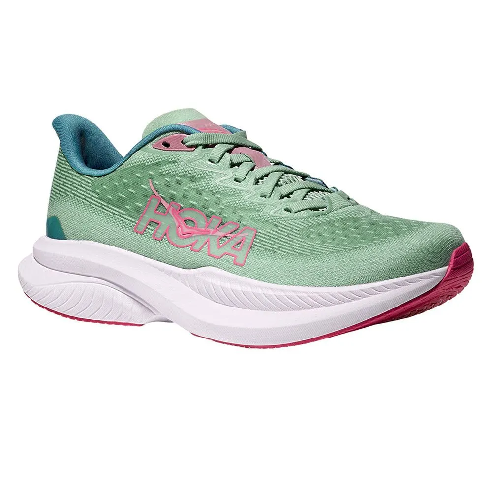 HOKA Women Running Shoes Mach 6 Wide Green - HO229SH125ELTH