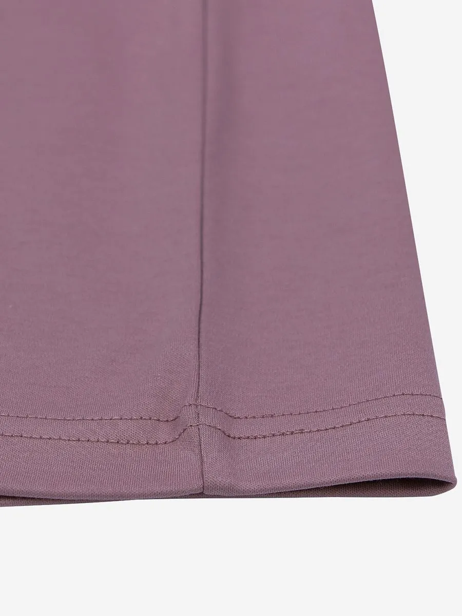 GIORDANO Men's Interlock Smart Tee (Liquid Touch) Wisful Mauve Purple