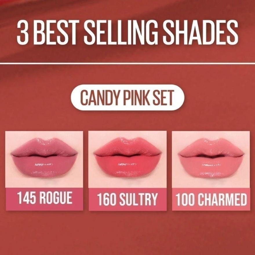 Maybelline Value Pack Super Stay Vinyl Ink 4.2ml. 145+160+100