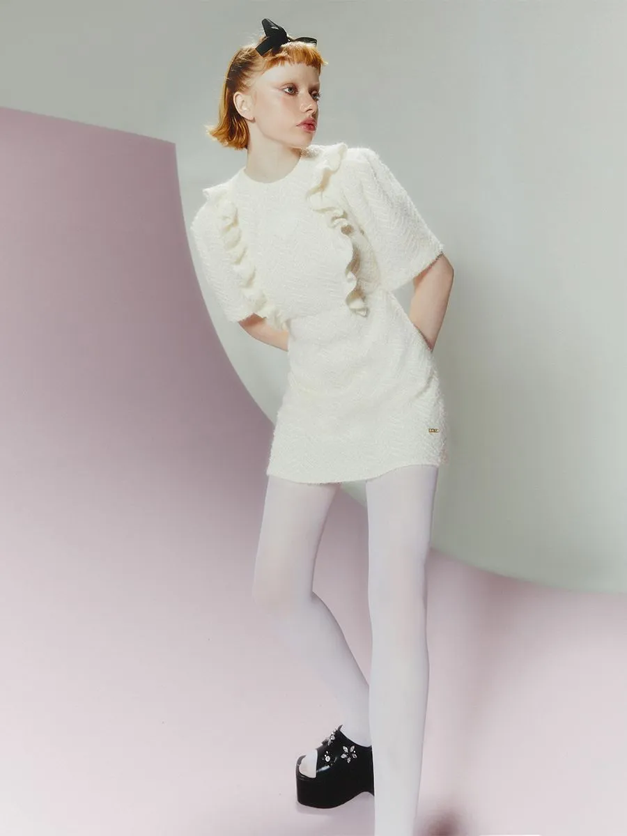 KLOSET (PF24)Knit Midi Dress Cream Size - M