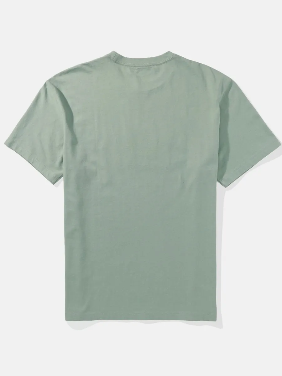 AMERICAN EAGLE MEN G SS SUM 2 OMNI SET IN TEE- PC DYE + SERIOUSLY SOFT WASH 343 DRIED SAGE