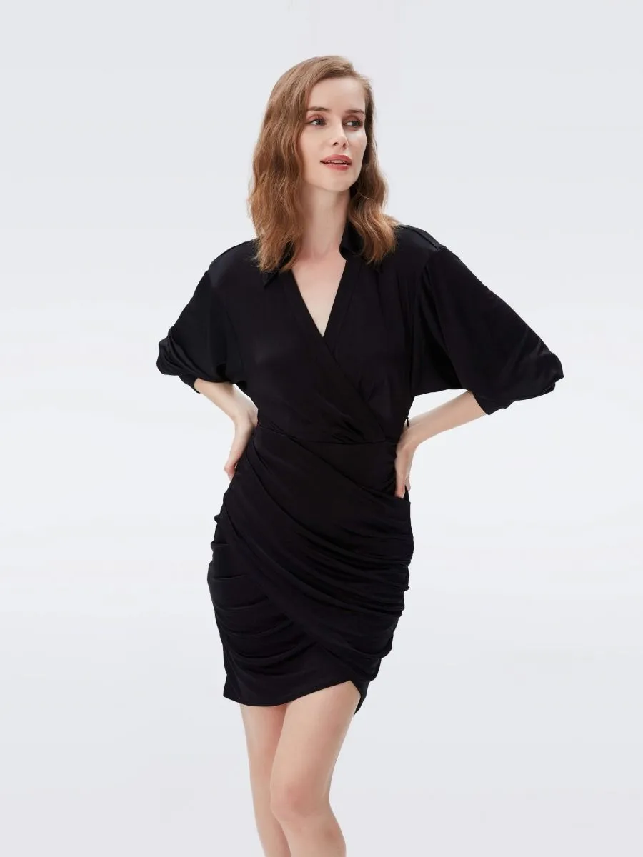 DIANE VON FURSTENBERG DVF TROIAN DRESS BLACK