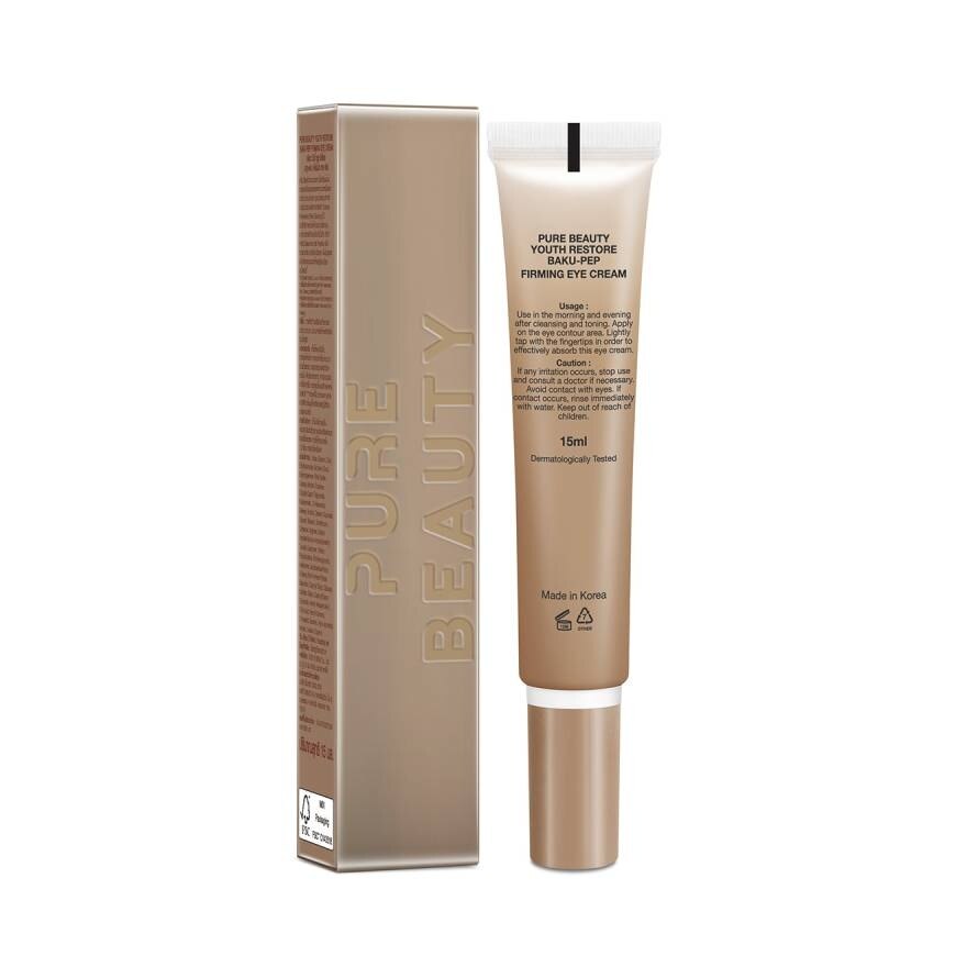 Pure Beauty Youth Restore Baku-Pep Firming Eye Cream 15 ml.