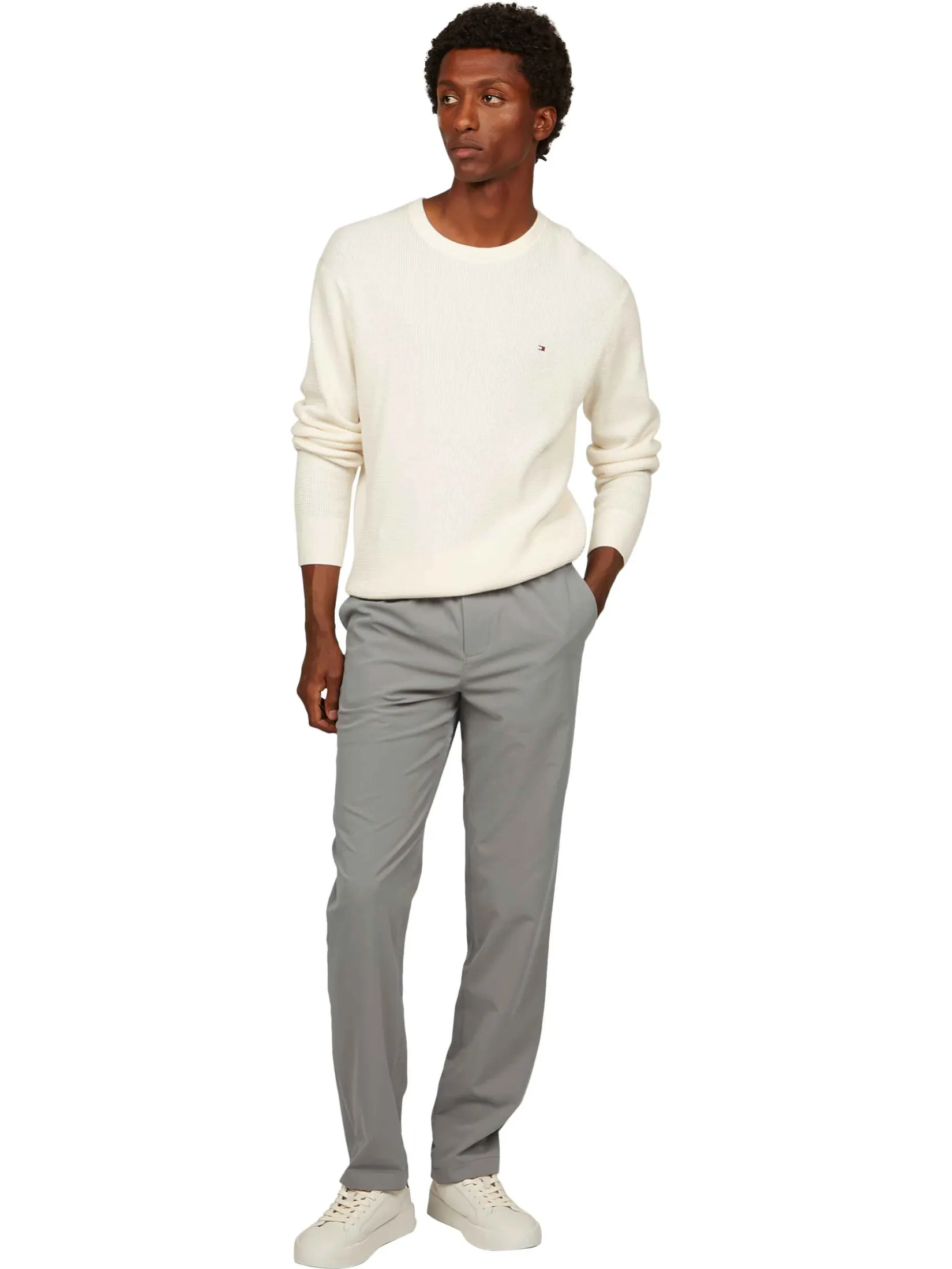 TOMMY HILFIGER MEN PANTS Grey Straight