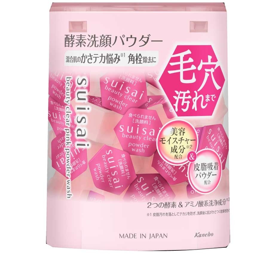 Suisai Beauty Clear Pink Powder Wash 12.8g. 32pcs.