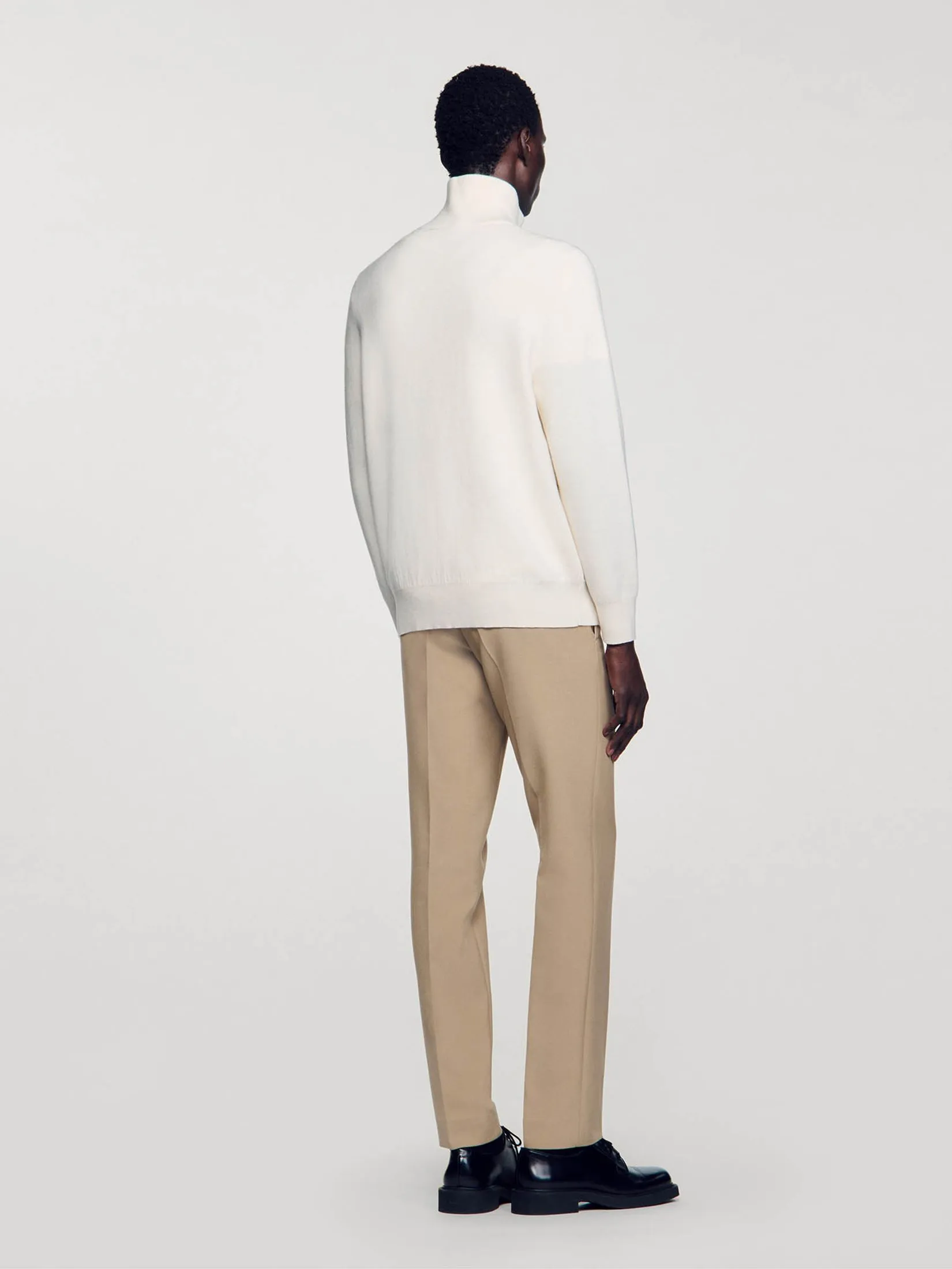 SANDRO Half-Zip Sweater