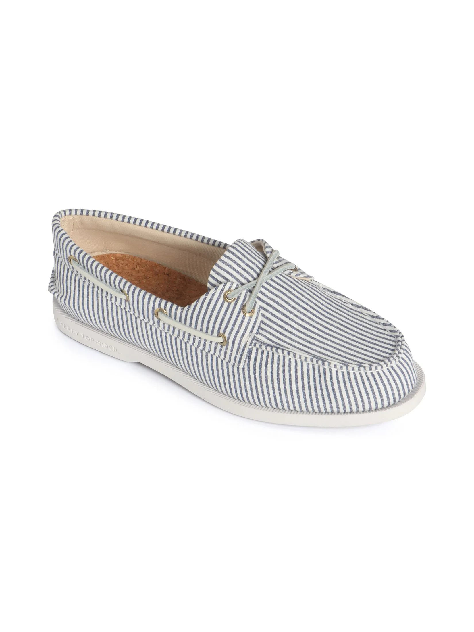 SPERRY WOMEN WHITE/NAVY AO 2 EYE LITE