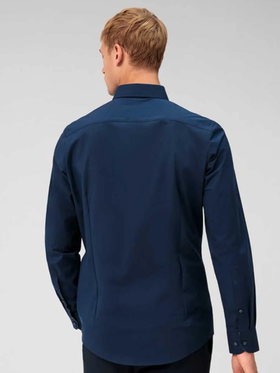 OLYMP CLIMATE CONTROL - MEN SHIRT LONG SLEEVES BODY  FIT NAVY BLUE