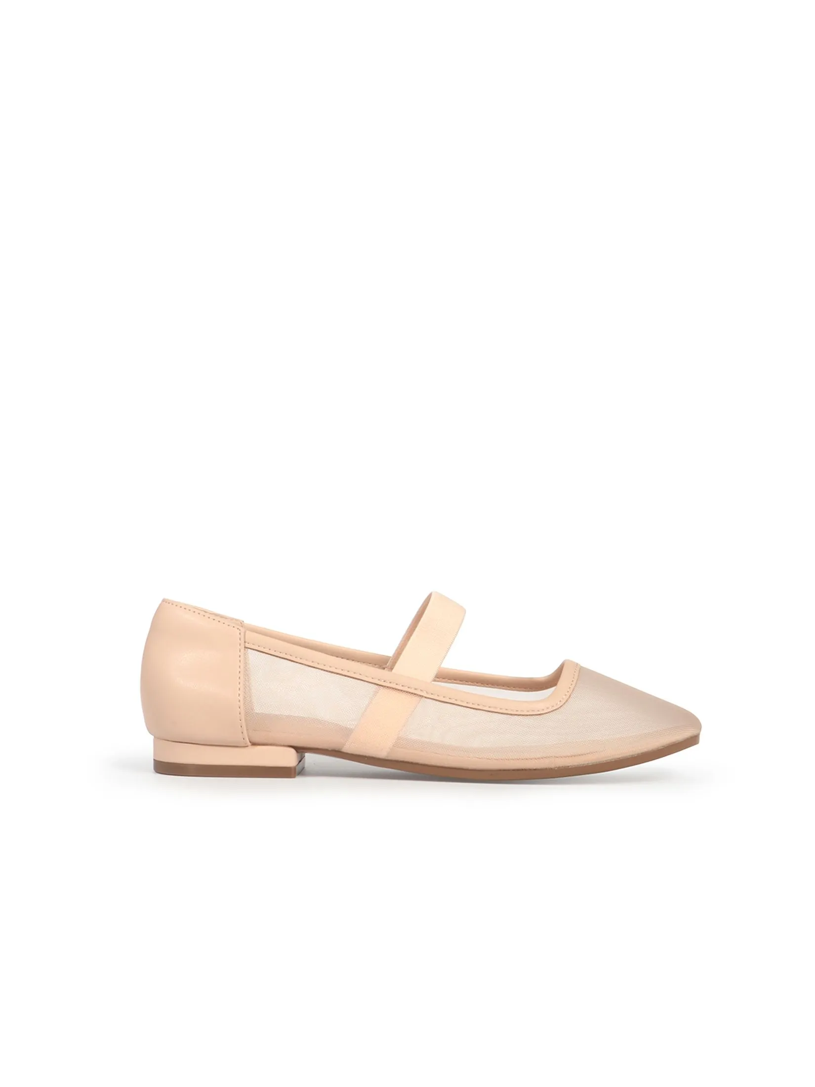 KENNETH COLE WOMEN FLATS MARY-MARY JANE MESH  /NUDE