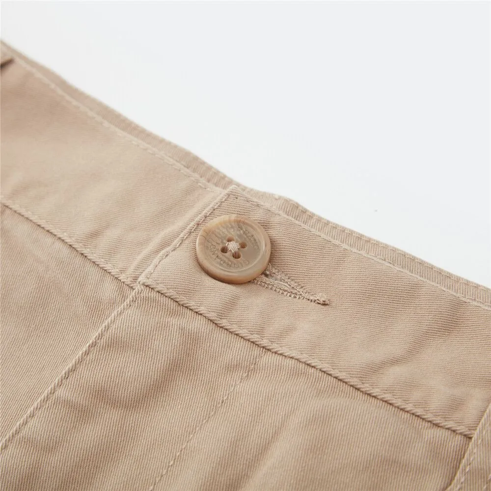 GIORDANO Khaki Men's Super Stretch Low Rise Slim Easy Care Pants (180° Expandable Waistband)