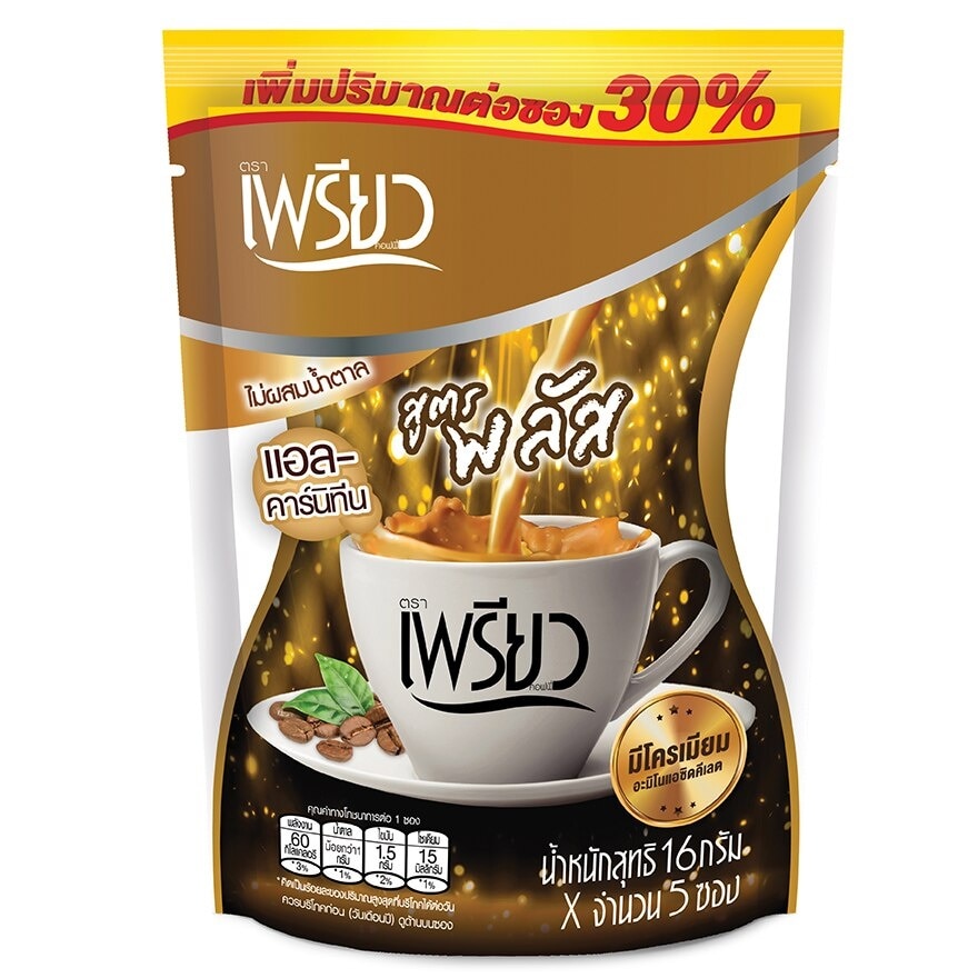 Preaw Instant Coffee L-Carnitine Flavor Sugar Free 5sac