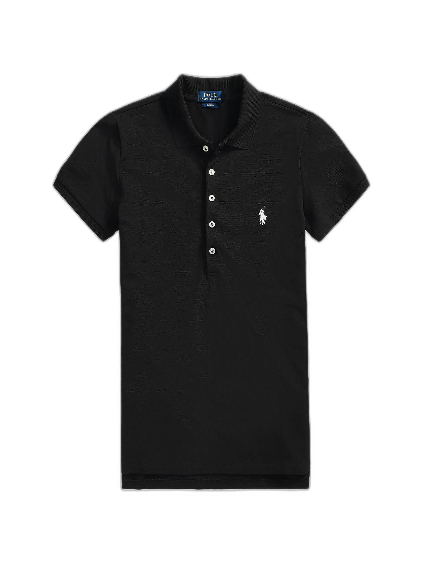 POLO RALPH LAUREN POLO-Slim Fit Stretch Polo Shirt WMPOKNINCU20251 001 BLACK