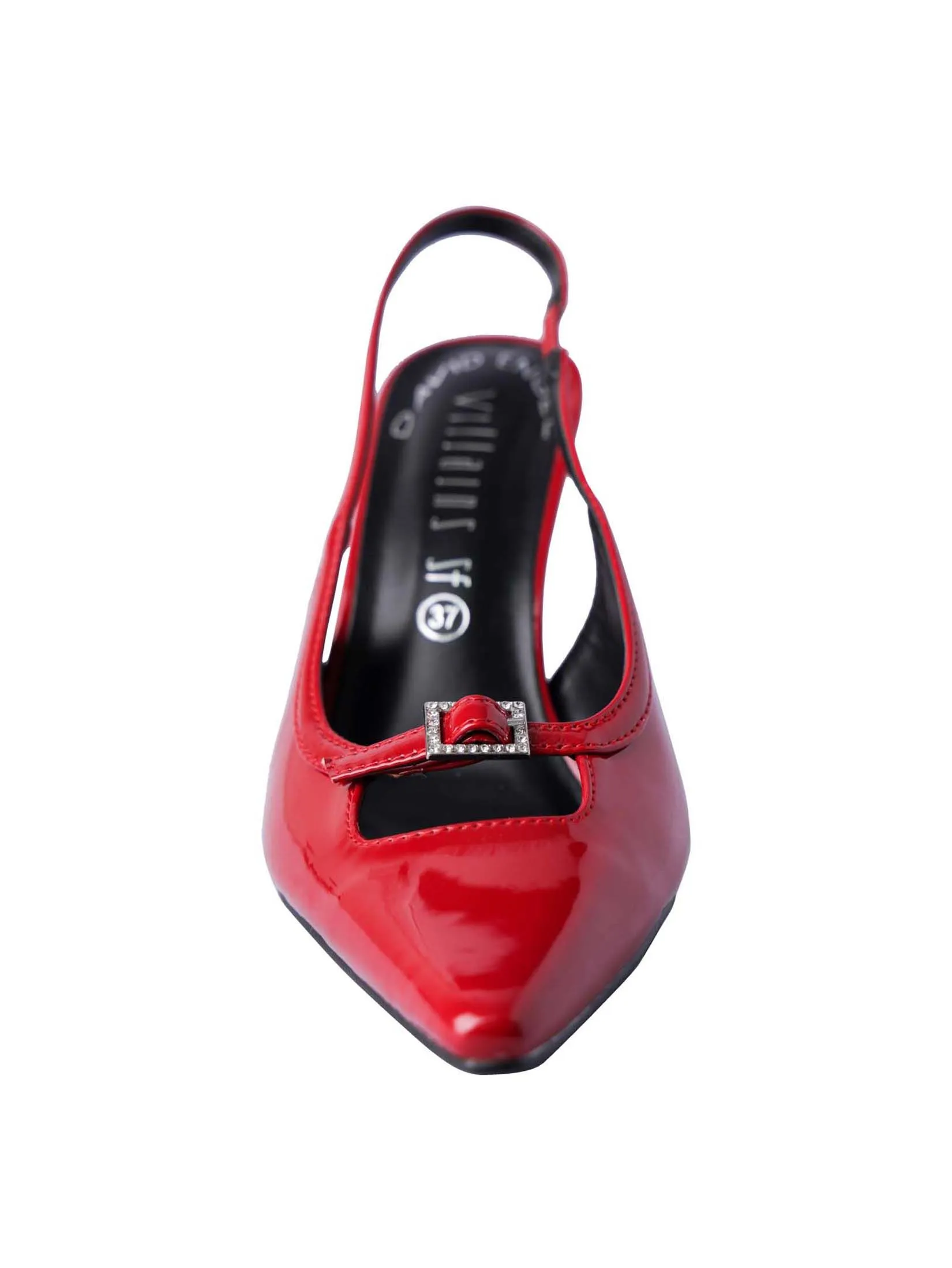 VILLAINS SF VELIA Women's Mule Heels RED PATENT