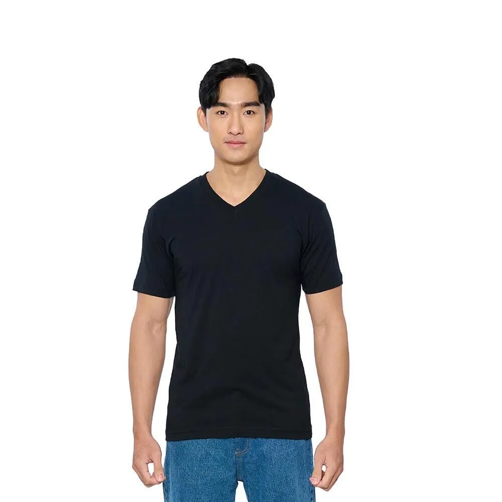 DOUBLE GOOSE Double goose Classic black V-neck T-shirts pack 3 pcs.