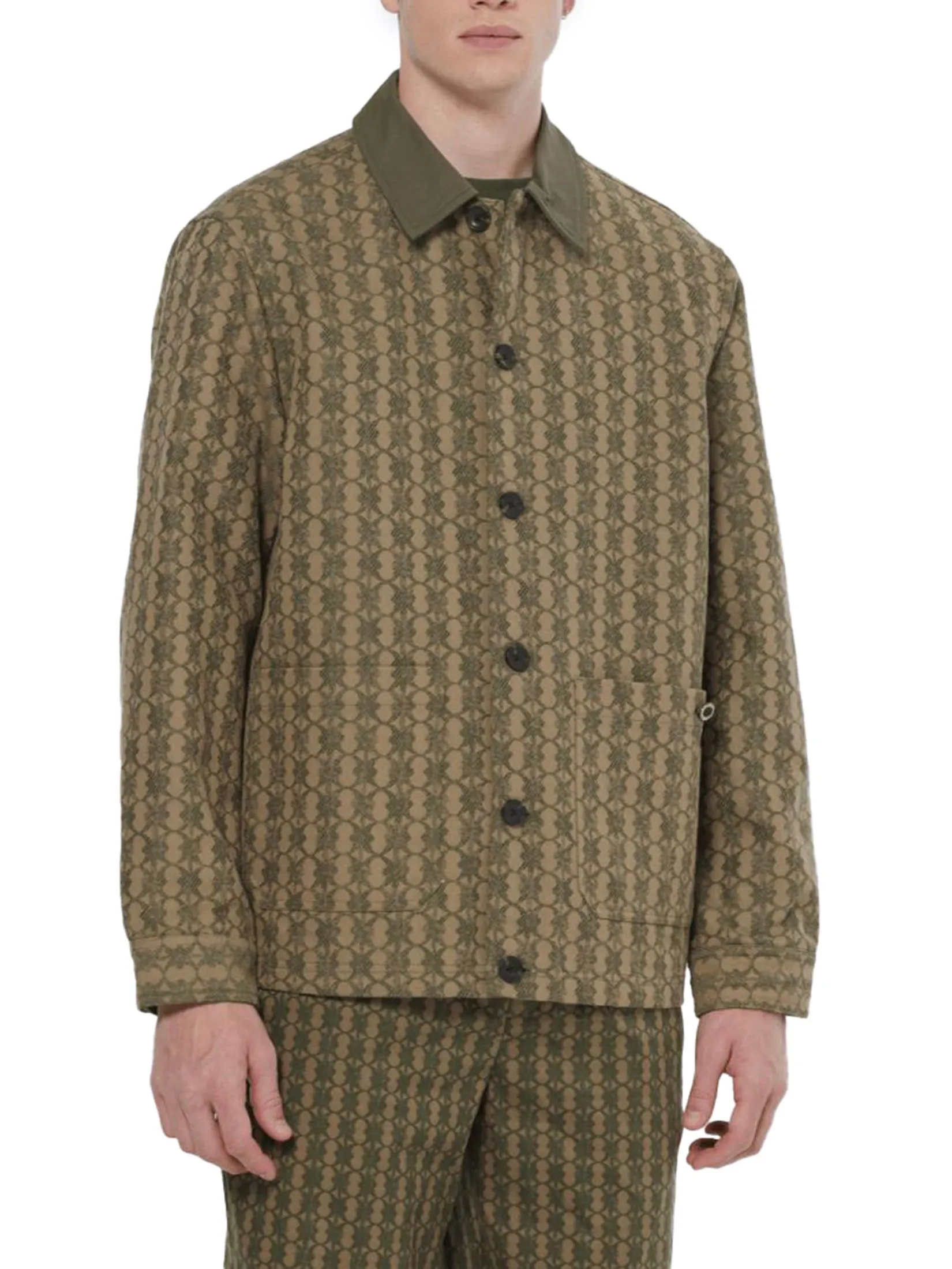 SCOTCH&SODA Men Jacket Jacquard Cotton-Blend Imagine Placed Size - L