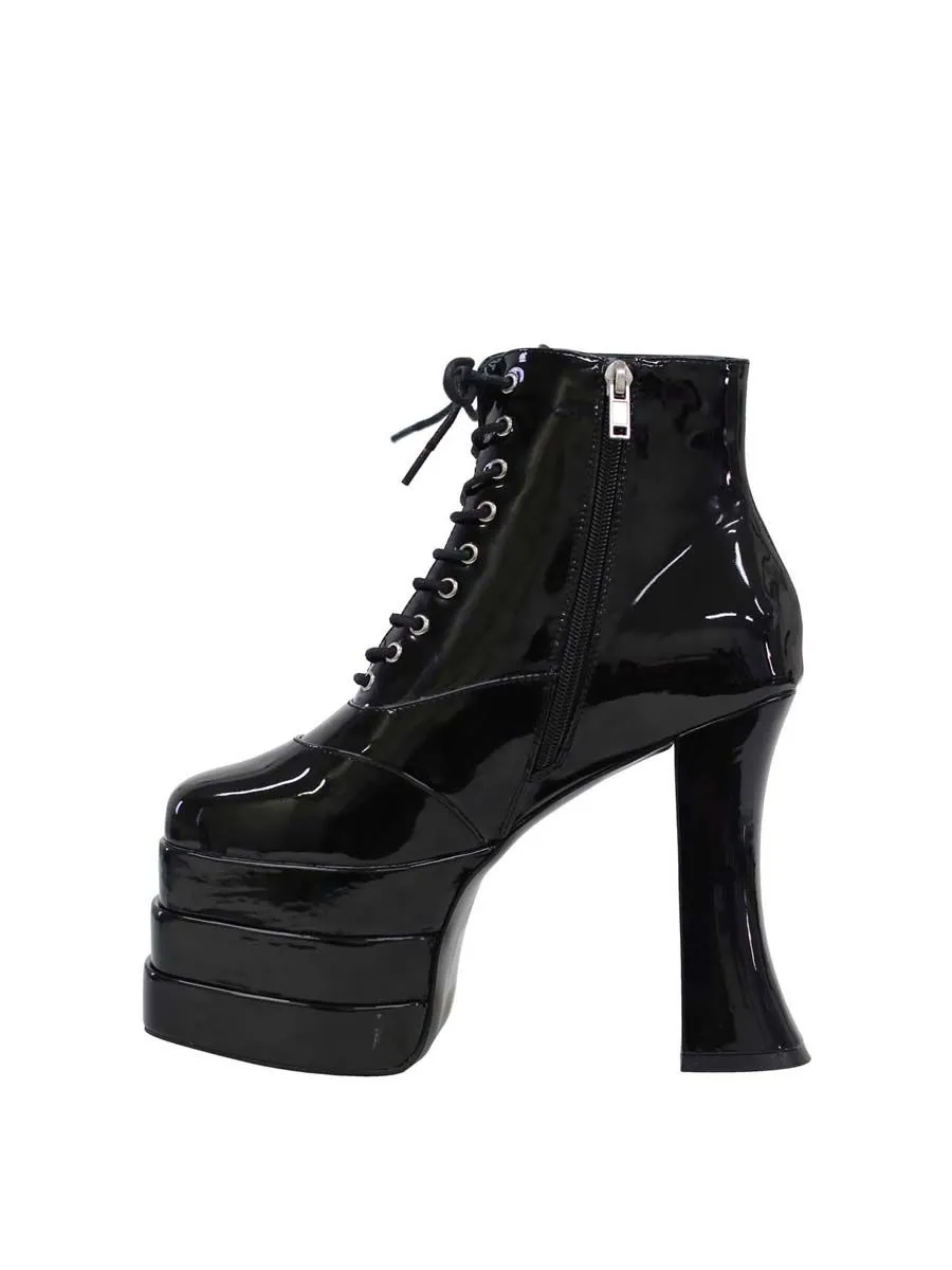 VILLAINS SF ALICE Boots Black Patent BLACK PATENT