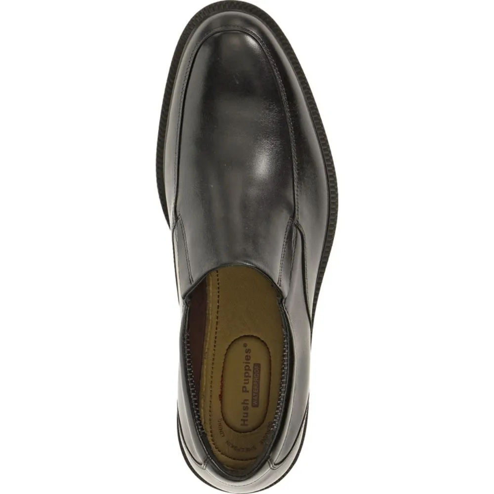 HUSH PUPPIES Men's Shoes Model IRVING BANKER HP IHDFB0342A - BLACK Dress Shoes Slip-ons