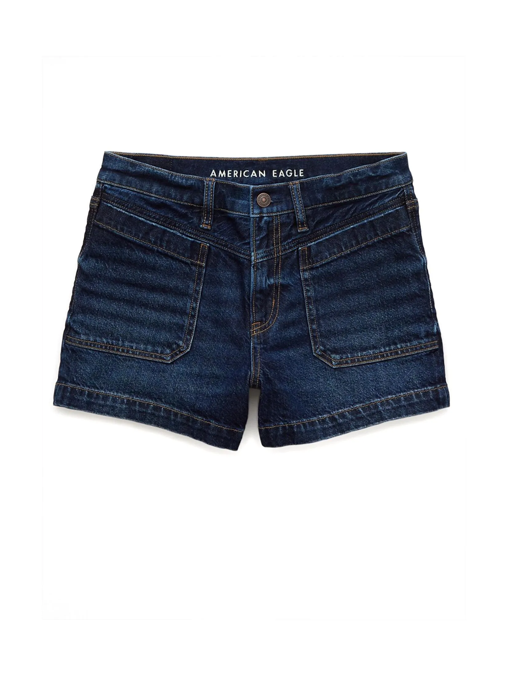 AMERICAN EAGLE WOMEN RELAXED SHORT 913 DRK INDG WASH Size - 6 US