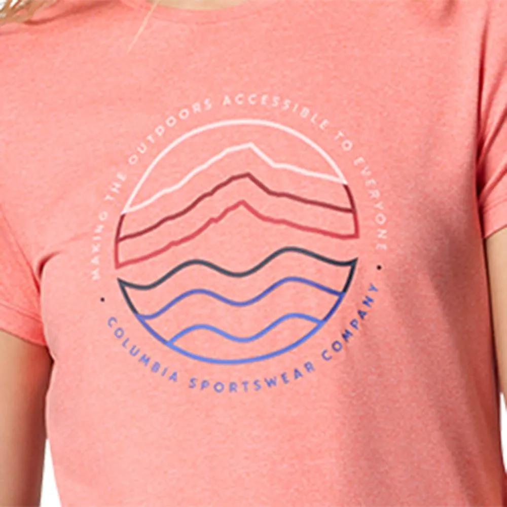 COLUMBIA Women T-Shirt Sloan Ridge™ Technical Graphic Pink - CO399AP851EHTH