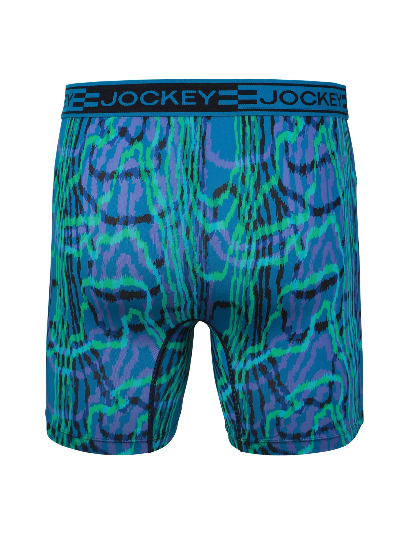 JOCKEY UNDERWEAR Men's SPORT MICROFIBER ACTIVE BOXER TRUNK GREEN