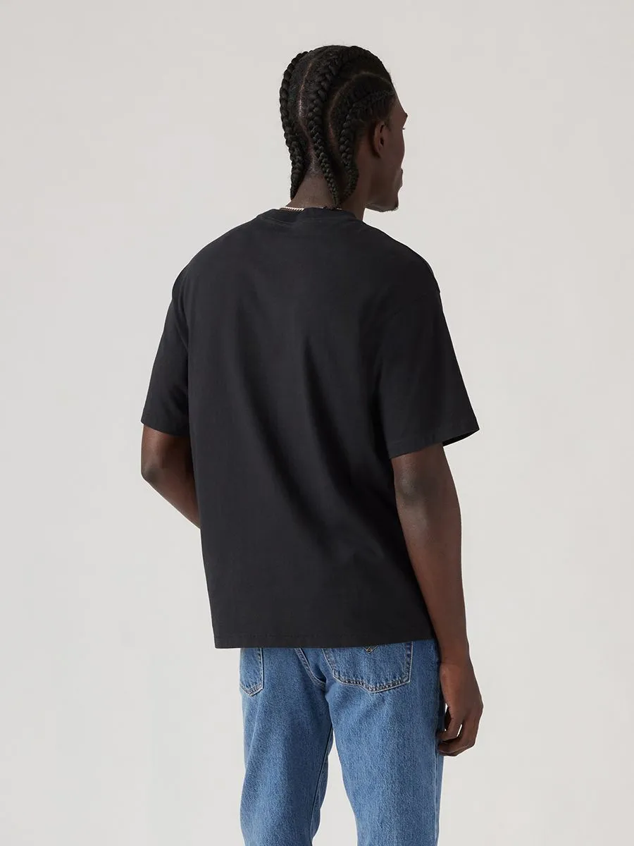 LEVI'S Men's Vintage Batwing Graphic T-Shirt Vintage Chili Oil Batwing Caviar