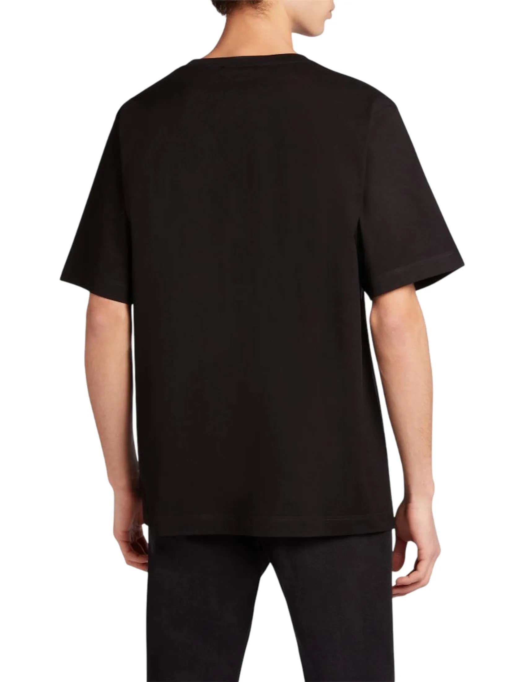 GIUSEPPE ZANOTTI MEN THE T-SHIRT LR-23 NERO-BLACK RHINESTONE
