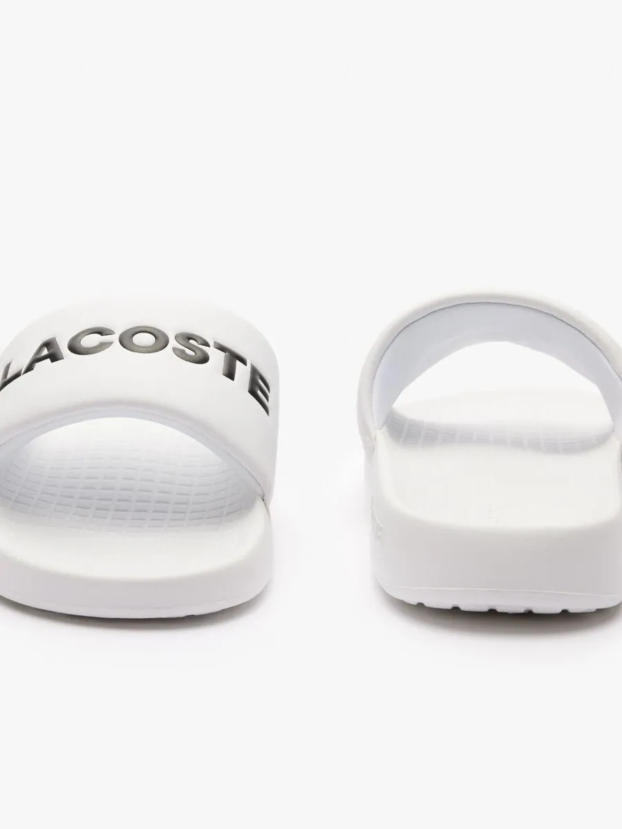 LACOSTE White Men’s Serve Slide 1.0 Fabric