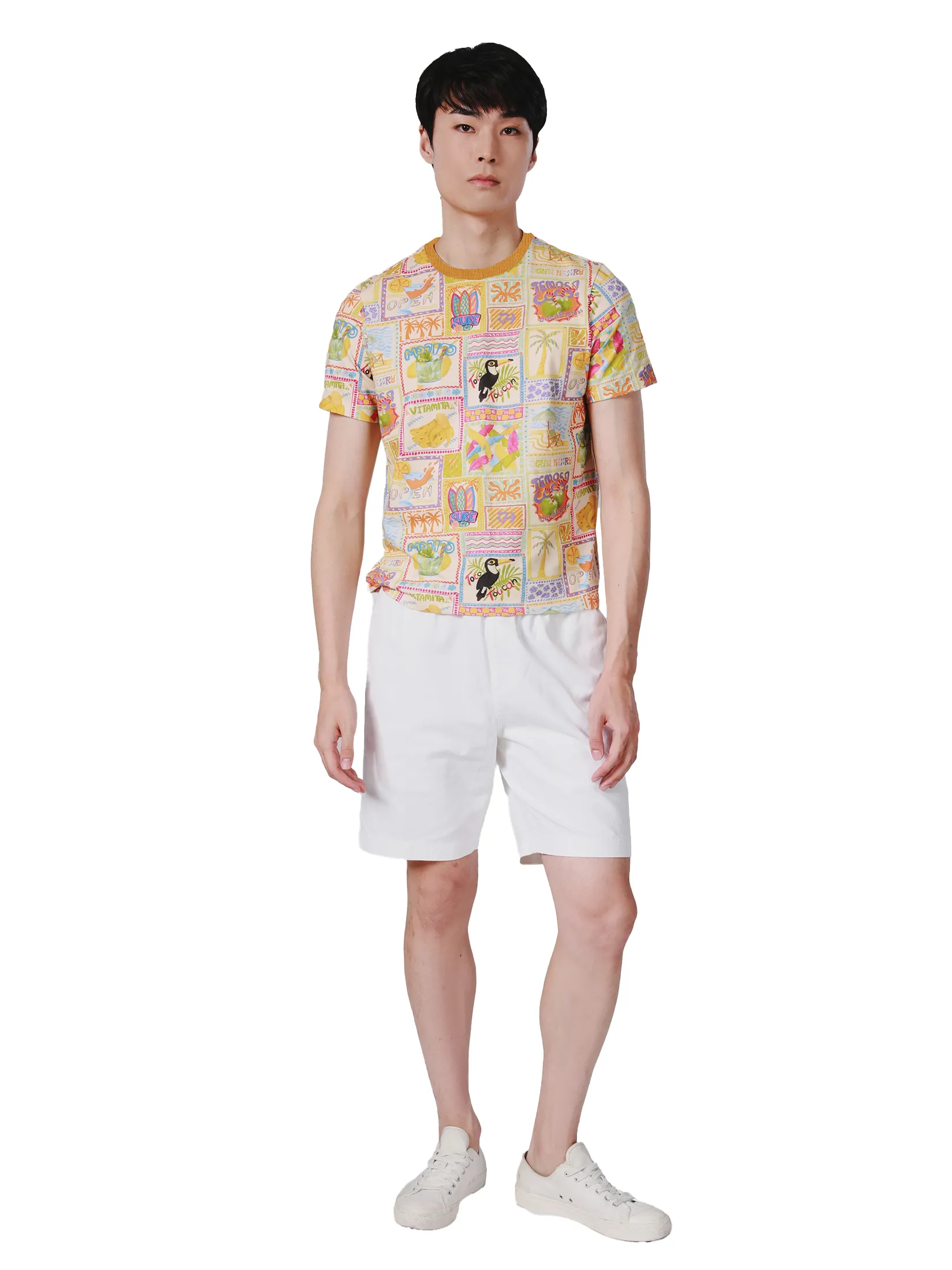 JOHN HENRY Men s T-Shirts (Slim Fit) SONGKRAN FESTIVAL Orange