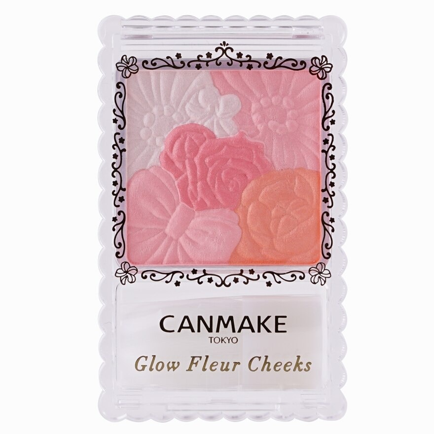 Canmake Glow Fleur Cheek Blush02 - Apricot Fleur