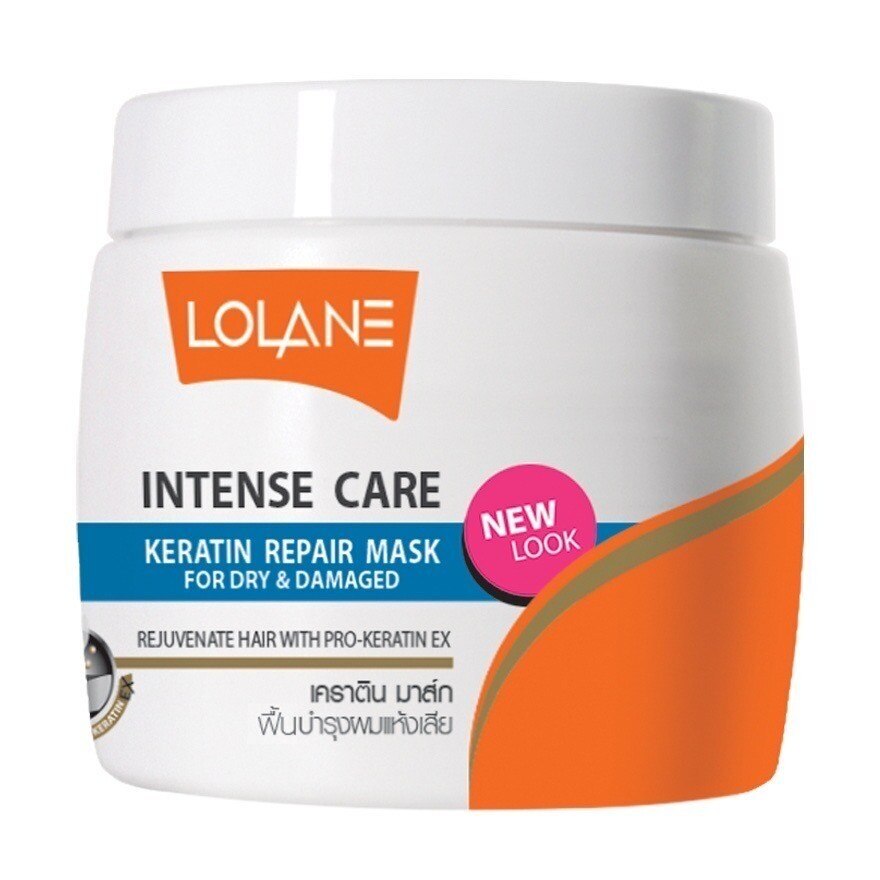 Lolane Intense Care Keratin Repair Mask For Dry  Damaged 200 G. บำรุงผมแห้งเสีย