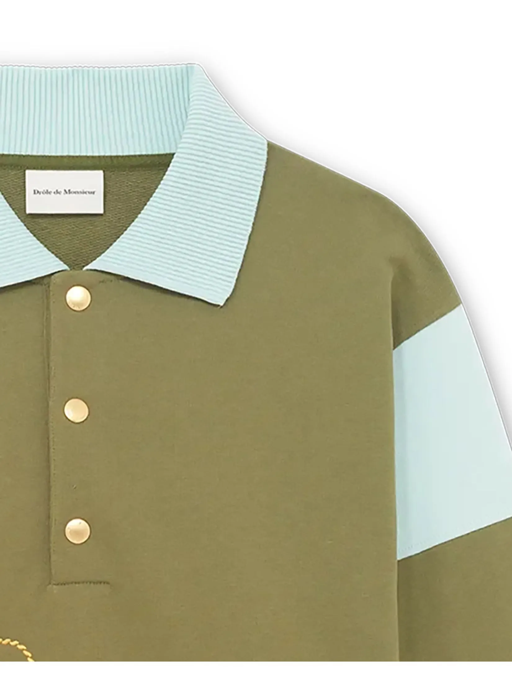 DROLE DE MONSIEUR Men Polo The Funny Braids Khaki