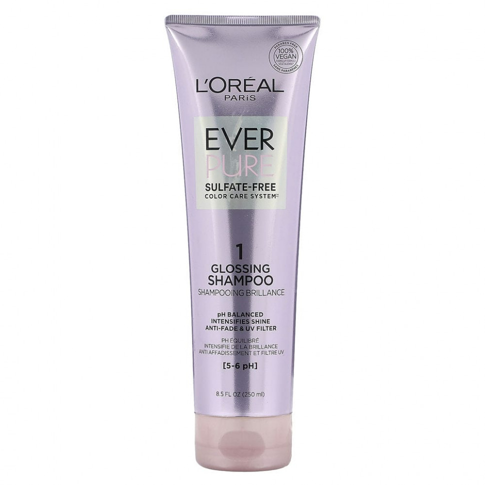 L'Oréal, EverPure, 1 шампунь для блеска, 250 мл (8,5 жидк. Унции)
