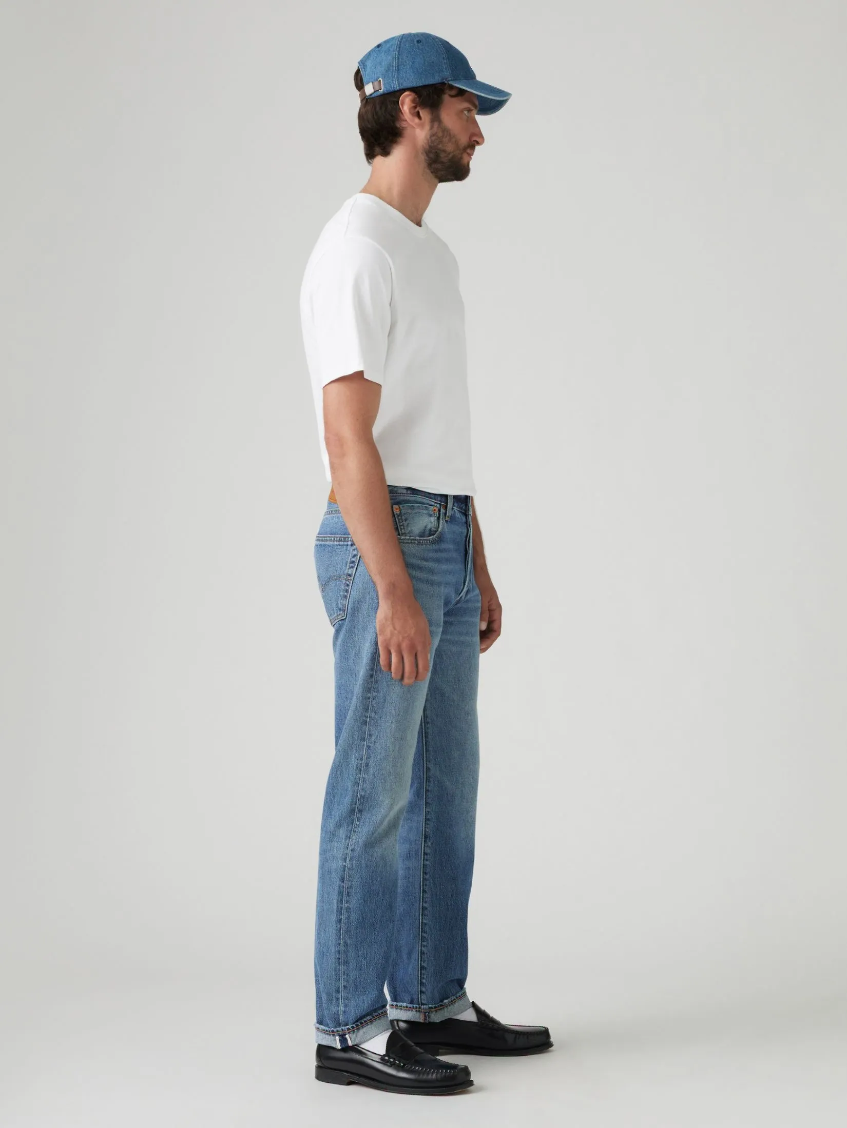 LEVI'S Men's 501 Original Selvedge Jeans Blue