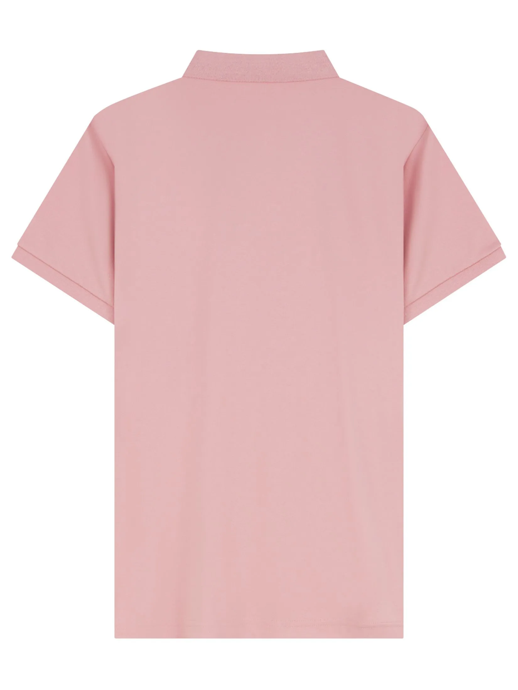 GIORDANO Men's Slim Interlock Plain Polo (Liquid Touch) Rose tan