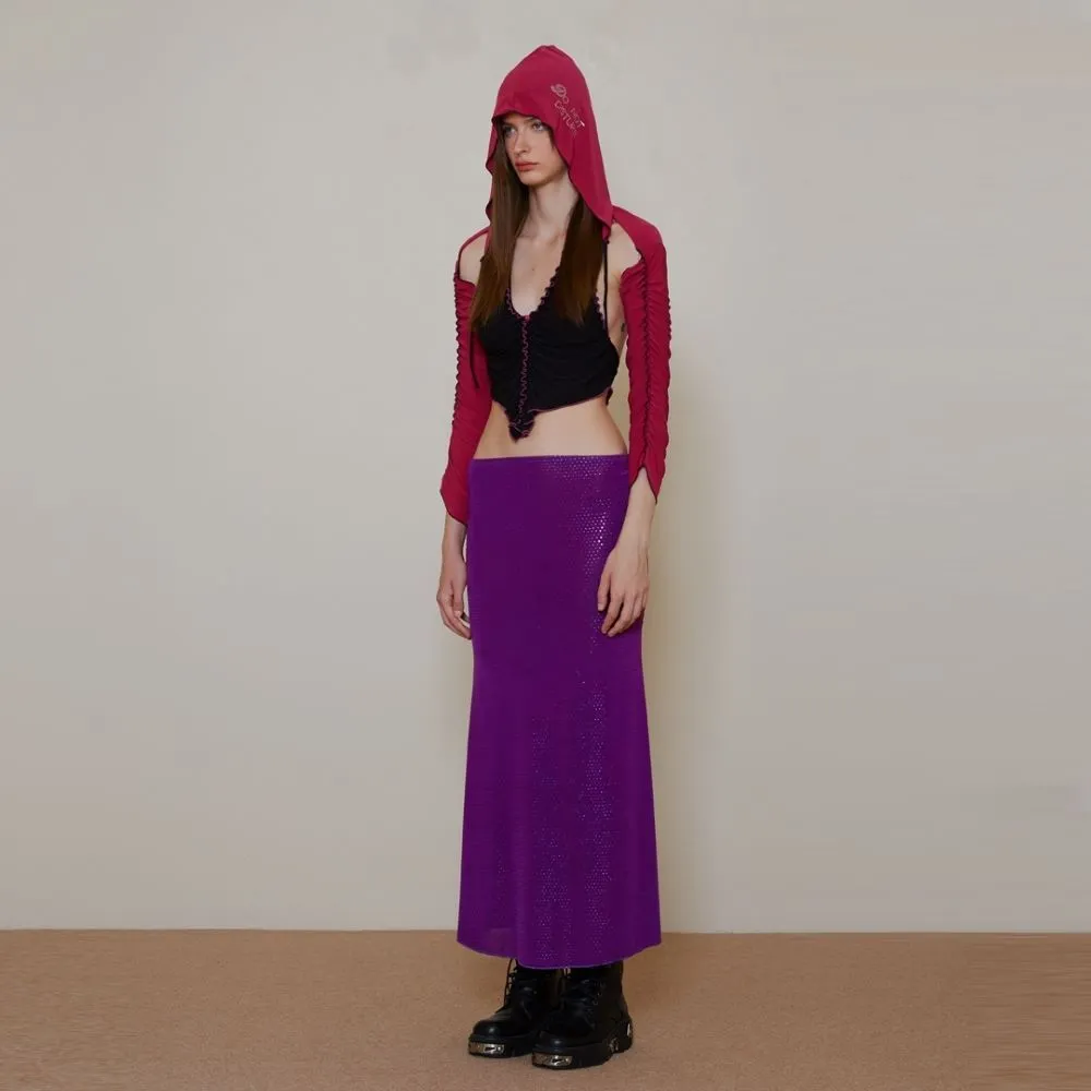 BLACKDOG BKK Purple Mirror ball skirt