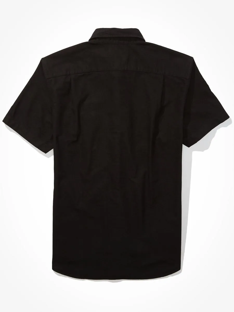 AMERICAN EAGLE 2106 INT SS CF BTD PC DYE OXFORD W EAGLE 001 BLACK