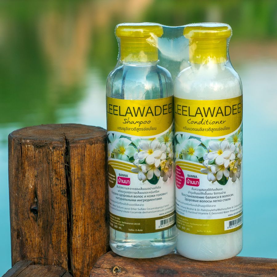 Шампунь и кондиционер с франжипани Banna 360 и 360 мл