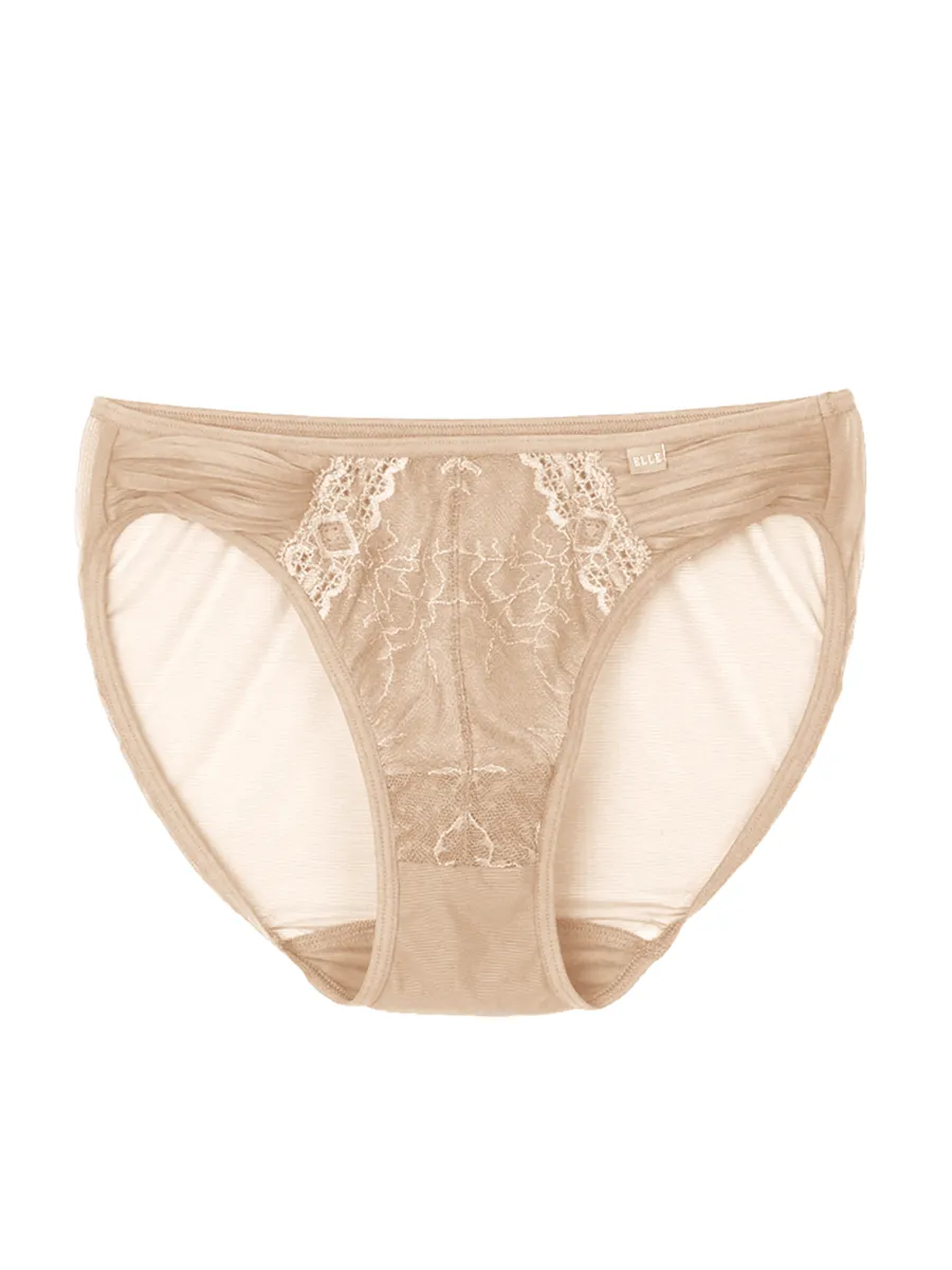 ELLE LINGERIE UNDERWEAR BIKINI LOWRISE LU2758BE BEIGE Size - L